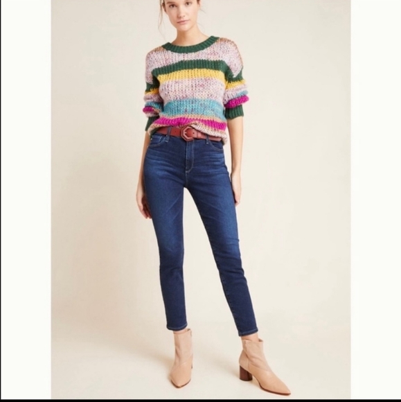 Ag Adriano Goldschmied Denim - Anthropologie AG Adriano Goldschmied High Rise Stevie Ankle Jeans